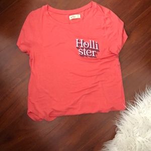HOLLISTER Orange top with logo